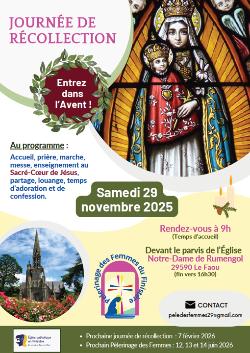 Journée de récollection - Pélerinage des Femmes du Finistère