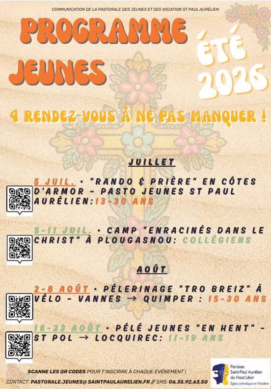 Programme Jeunes - Eté 2026